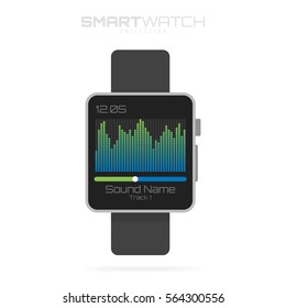 Smart watch Isolated on white background for your projects and infographics. Innovation future technologies.