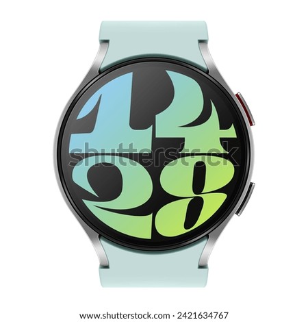 Smart watch isolated on white. Realistic vector illustration.