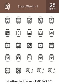 Smart Watch Line Icons