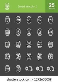 Smart Watch Line Icons