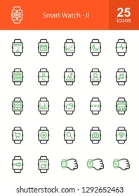 Smart Watch Line Icons