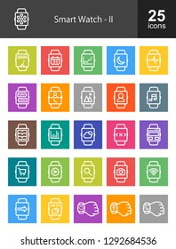 Smart Watch Line Icons