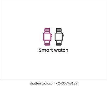 Smart watch logo and icon.