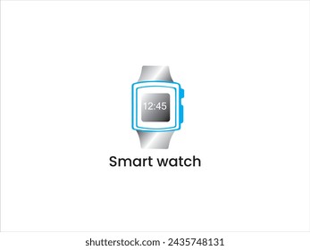 Logo e icono de reloj inteligente.