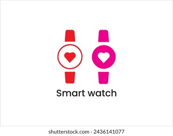 Smart watch logo and icon.