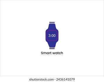 Logo e icono de reloj inteligente.