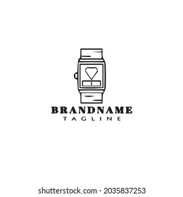 diseño de icono de logotipo de reloj inteligente ilustración de vector moderna