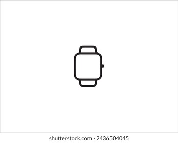 Ilustración de logotipo e icono de reloj inteligente.