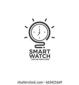 Smart Watch Logo Template Design