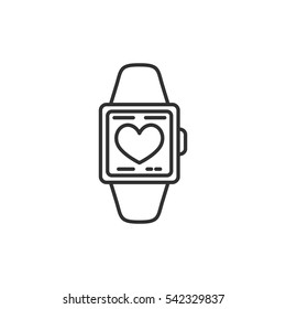 smart watch. Watch with measuring the heartbeat.