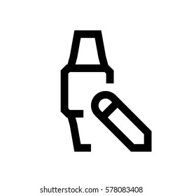 Smart watch mini line, icon, background and graphic. The icon is black and white, linear  flat, vector, pixel perfect, minimal, suitable for web and print. 