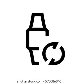 Smart watch mini line, icon, background and graphic. The icon is black and white, linear  flat, vector, pixel perfect, minimal, suitable for web and print. 