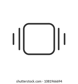 Smart Watch Modern Simple Outline Vector Icon