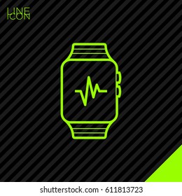 smart watch multifunctionalline vector icon