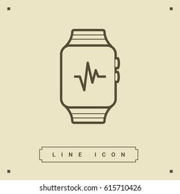 smart watch multifunctionalline vector icon