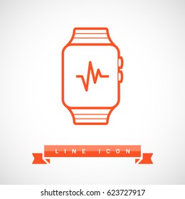 smart watch multifunctionalline vector icon