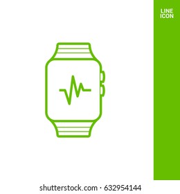 smart watch multifunctionalline vector icon