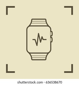 smart watch multifunctionalline vector icon