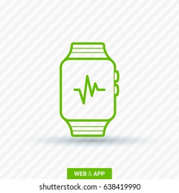 smart watch multifunctionalline vector icon