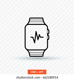 smart watch multifunctionalline vector icon