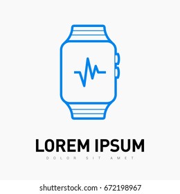 smart watch multifunctionalline vector icon