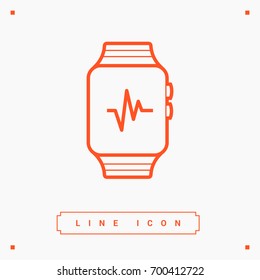 smart watch multifunctionalline vector icon