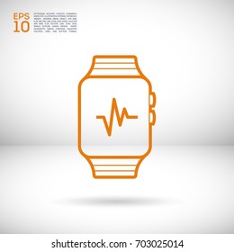 smart watch multifunctionalline vector icon