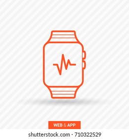 smart watch multifunctionalline vector icon