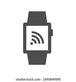 Smart watch network icon sign symbol