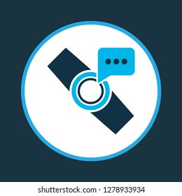 Smart watch notification icon colored symbol. Premium quality isolated accessory element in trendy style.