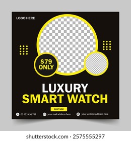 Smart Watch Offer Post Social Media Banner