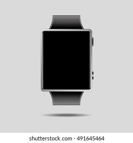 Smart watch on a gray background