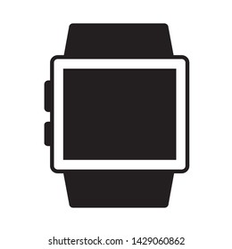 smart watch on white background vector illustration