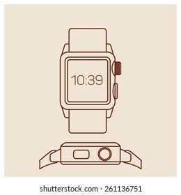Smart Watch outline version #1