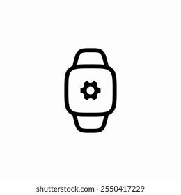Symbol für Smartwatch-Einstellungen, Vektorsymbol