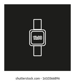 smart watch shaped vector icon
