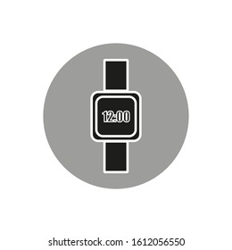 smart watch shaped vector icon