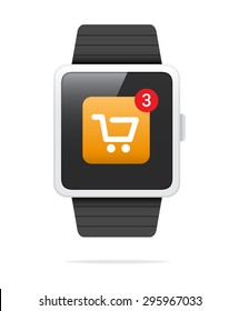 Smart Watch Shopping Notification Icon