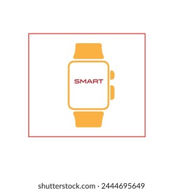 Smart watch sign icon wrist digital Royalty Free Vector.