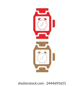 Smart watch sign icon wrist digital Royalty Free Vector.