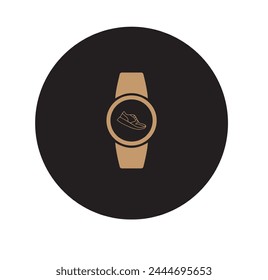 Smart watch sign icon wrist digital Royalty Free Vector.