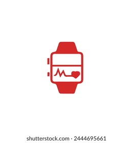 Smart watch sign icon wrist digital Royalty Free Vector.