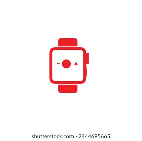 Smart watch sign icon wrist digital Royalty Free Vector.