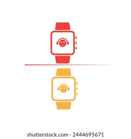 Smart watch sign icon wrist digital Royalty Free Vector.