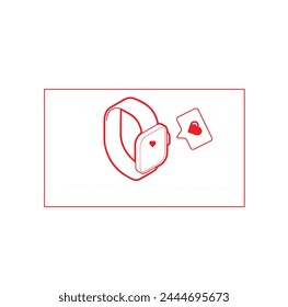 Smart watch sign icon wrist digital Royalty Free Vector.