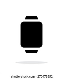 Smart watch simple icon on white background. Vector illustration.