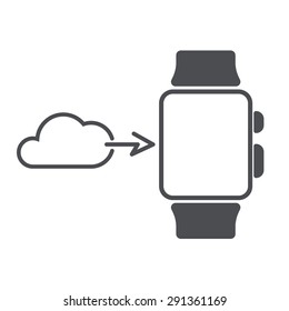 Smart Watch. Smartwatch. Watch Phone Icons download from cloud