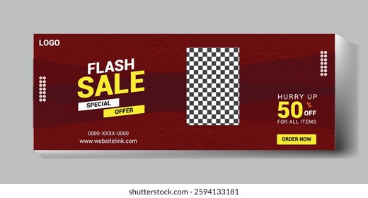 Smart Watch social media cover banner design template