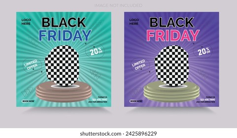 Smart watch social media post and product banner design