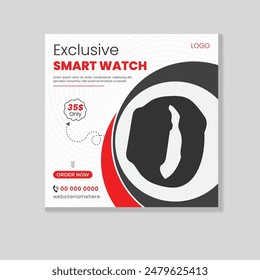 Smart Watch social media post design